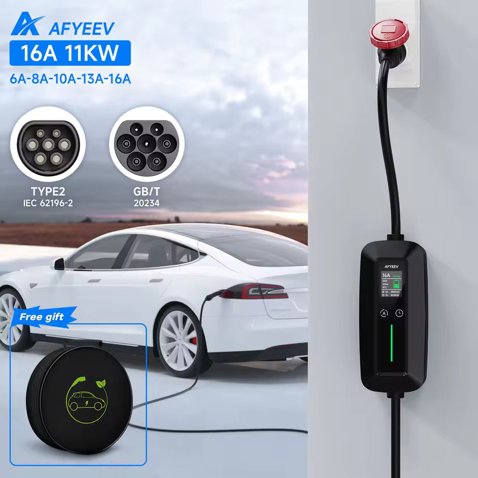 Portable 11kW Three-Phase Charger | Type 2
